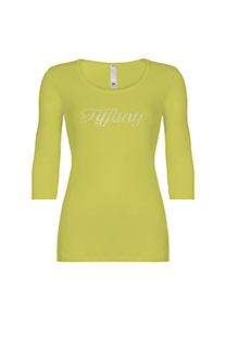 Tiffany Production Ženska bazna majica sa okruglim izrezom i rukavima 3/4 dužine