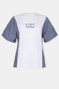 Majica sa prugama i natpisom “Ciao Bella” Tiffany Production