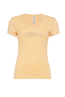 Ženska bazna majica sa ukrasnim cirkonima Tiffany Production