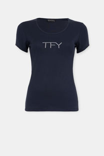 Bazna majica sa ukrasnim cirkonima Tiffany Production