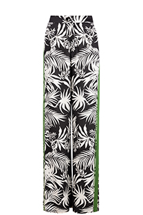 Ženske pantalone u dezenu sa kontrastnim umetkom Tiffany Production