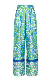 Ženske pantalone širokih nogavica u dezenu Tiffany Production