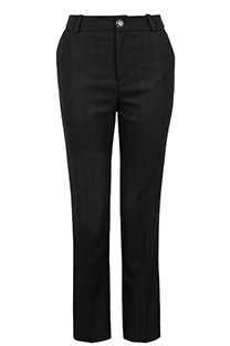 Tiffany Production Ženske pantalone ravnog kroja sa sjajnim efektom