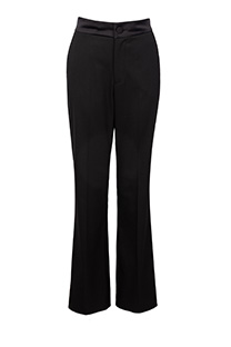 Zvonaste ženske pantalone sa satenskim pojasom Tiffany Production