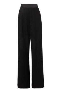 Pantalone širokih nogavica sa satenskim pojasom Tiffany Production