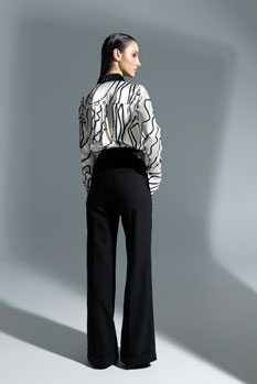 Elegantne pantalone širokog kroja Tiffany Production