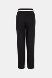 Pantalone sa naglašenim pojasom i kontrastnim detaljima Tiffany Production