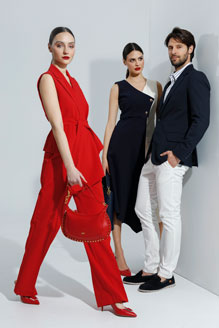 Pantalone visokog struka sa širokim nogavicama Tiffany Production