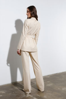 Elegantne pantalone sa prugama i svetlucavim detaljima Tiffany Production