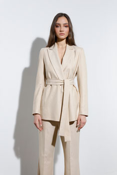 Elegantne pantalone sa prugama i svetlucavim detaljima Tiffany Production