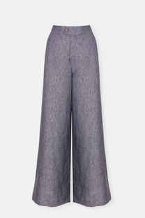 Lanene pantalone širokog kroja Tiffany Production