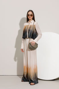 Pantalone širokih nogavica sa ombre efektom Tiffany Production