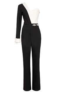 Elegantni kombinezon u kontrastnim bojama Tiffany Production