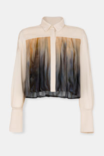 Bluza sa ombre efektom i plisiranim detaljima Tiffany Production