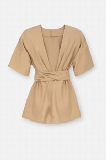 Viskozna bluza s otvorenim leđima Tiffany Production