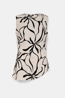 Bluza bez rukava sa cvetnim dezenom Tiffany Production