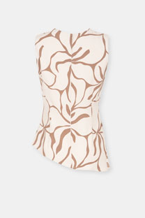 Bluza bez rukava sa cvetnim dezenom Tiffany Production