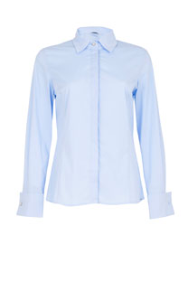 Ženska jednobojna košulja sa skrivenim kopčanjem Tiffany Production