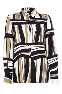 Ženska košulja u dezenu sa klasičnim kopčanjem Tiffany Production