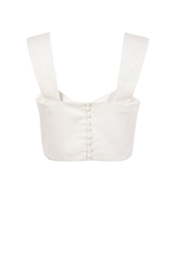 Kratki top širokih svetlucavih bretela  Tiffany Production