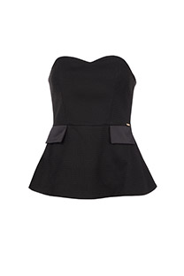 Ženski top bez rukava sa srcolikim izrezom u karo dezenu Tiffany Production