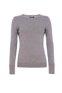 Ženski džemper dugih rukava sa ukrasnim dugmićima Tiffany Production