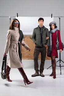 Tiffany Production Ženski kaput sa visokom kragnom i kaišem