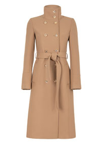 Ženski kaput sa visokom kragnom i kaišem Tiffany Production