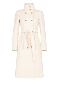 Ženski kaput sa visokom kragnom i kaišem Tiffany Production