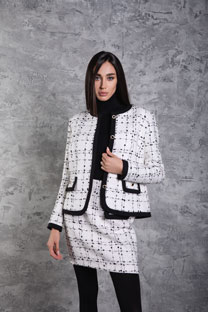 Ženski sako od buklea sa imitacijom džepova Tiffany Production