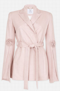 Elegantni sako sa vezivanjem u struku Tiffany Production