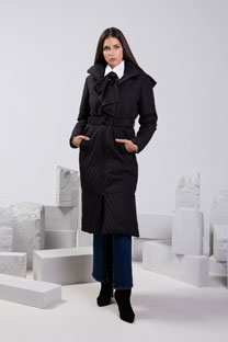 Prošivena jakna sa kapuljačom i kaišem Tiffany Production