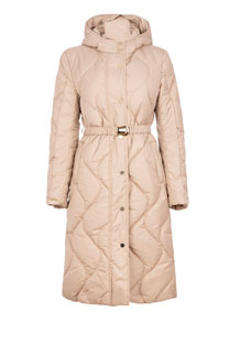 Prošivena midi jakna sa kapuljačom i kaišem Tiffany Production