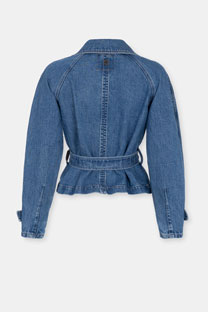 Teksas jakna sa vezivanjem u struku Tiffany Production