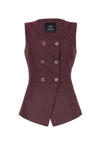 Ženski prsluk bez rukava sa svetlucavim nitima Tiffany Production