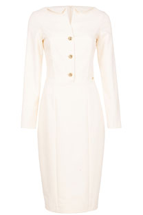 Midi haljina sa dugim rukavima i šlicem pozadi Tiffany Production