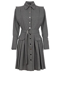 Mini haljina sa asimetričnim detaljem i pojasom Tiffany Production