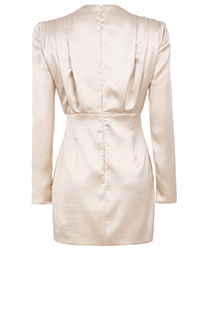 Mini haljina dugih rukava sa asimetričnim detaljem Tiffany Production