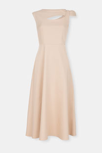 Midi haljina sa asimetričnim izrezom Tiffany Production