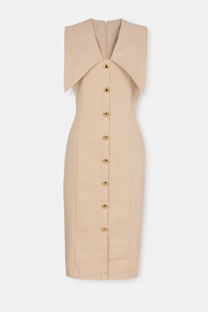 Haljina bez rukava sa naglašenim reverima Tiffany Production