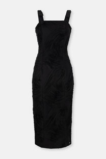 Elegantna midi haljina sa teksturom Tiffany Production