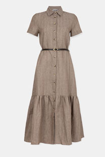 Lanena haljina sa prugama Tiffany Production