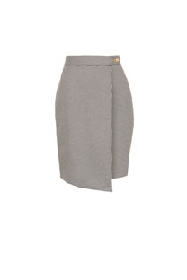 Mini suknja sa dezenom i imitacijom preklopa Tiffany Production