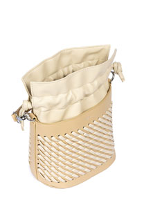 Bucket torba sa pletenim efektom Tiffany Production