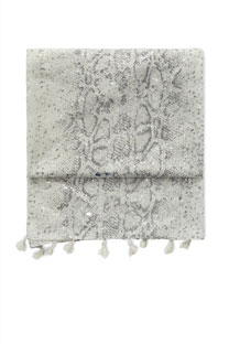 Siva ešarpa sa zmijskim printom Tiffany Production