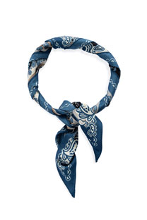 Plava marama sa belim dezenom Tiffany Production