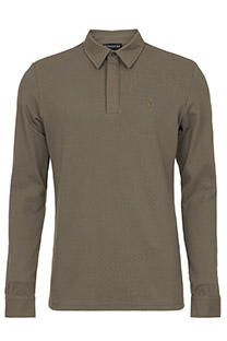 Muška majica dugih rukava od pamuka sa skrivenim kopčanjem Tiffany Production