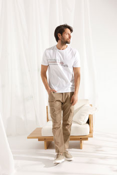 Bela pamučna majica sa printom Tiffany Production