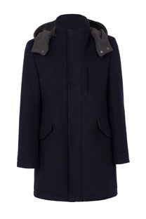 Muški kaput sa uklonjivom kapuljačom i visokom kragnom Tiffany Production