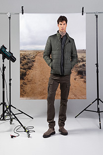 Prošivena muška jakna dugih rukava sa džepovima Tiffany Production